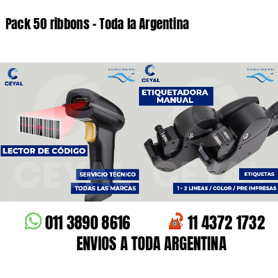 Pack 50 ribbons - Toda la Argentina