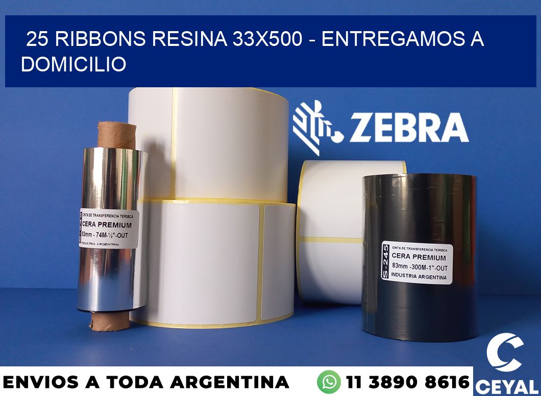 25 Ribbons resina 33x500 - entregamos a domicilio