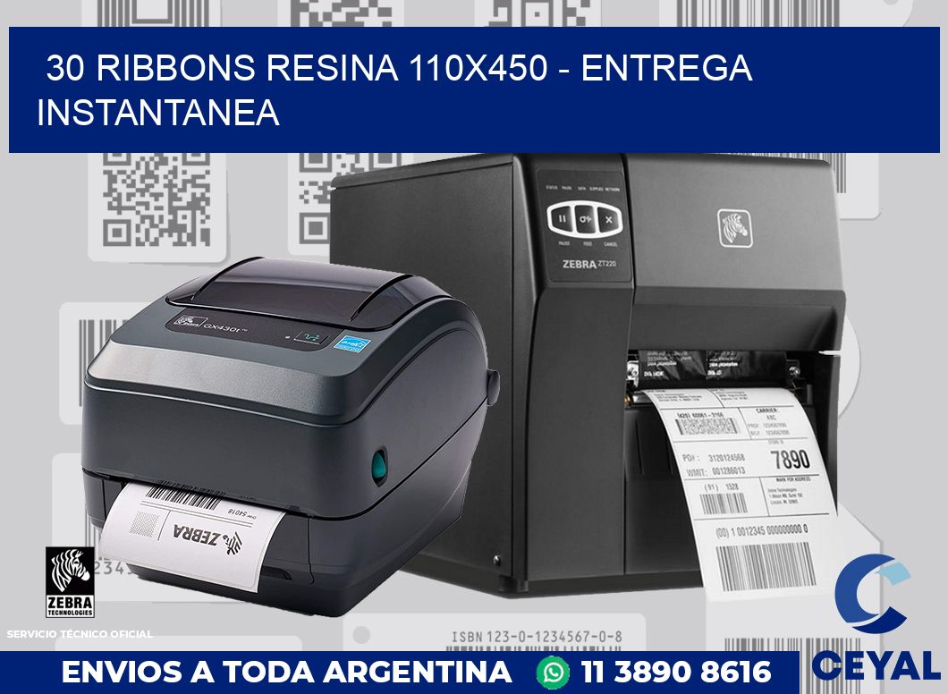 30 Ribbons resina 110x450 - entrega instantanea