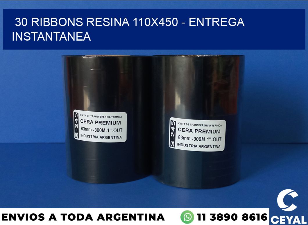 30 Ribbons resina 110×450 – entrega instantanea