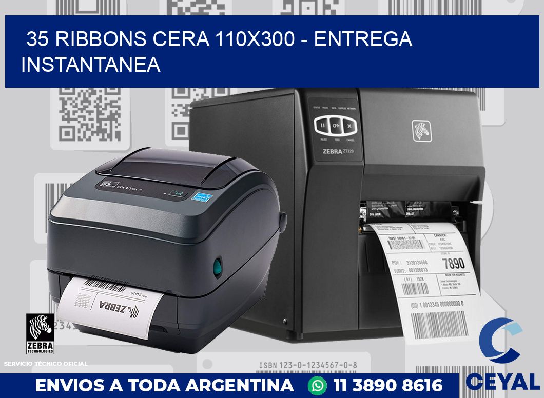 35 Ribbons cera 110x300 - entrega instantanea