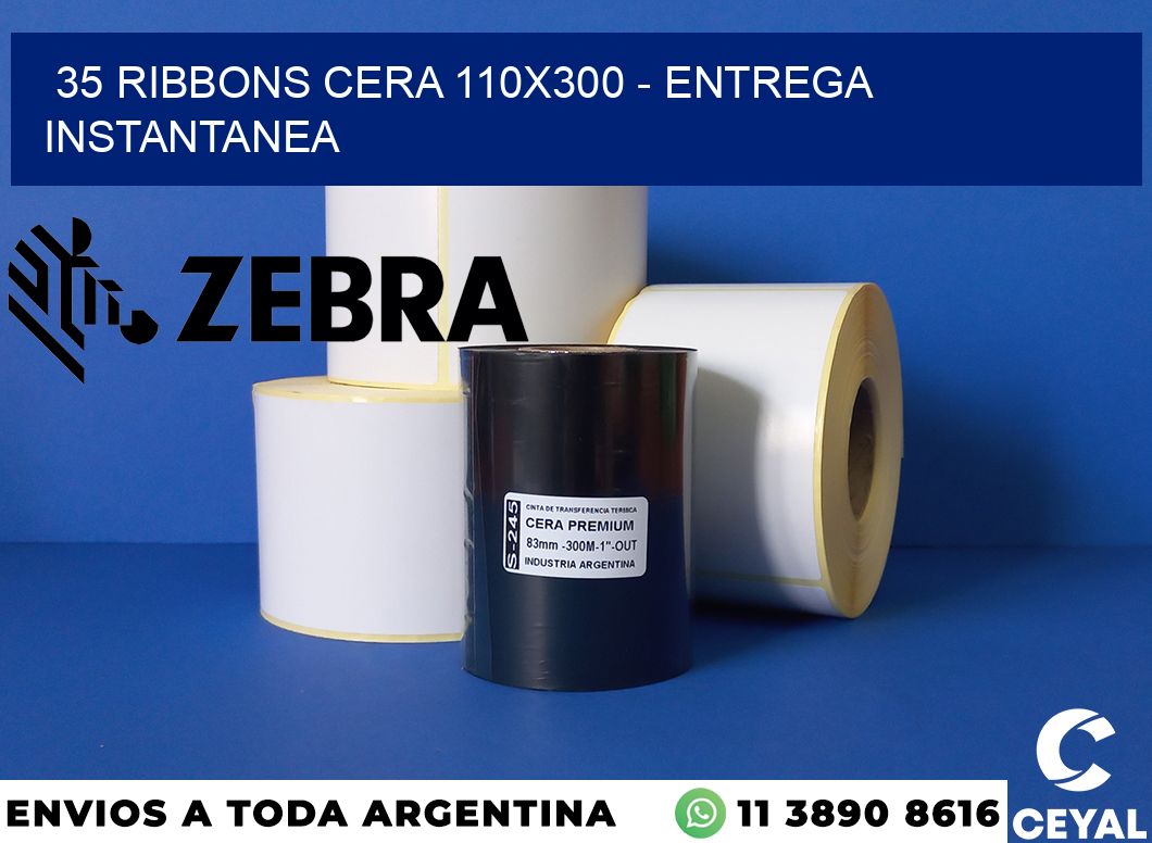 35 Ribbons cera 110x300 - entrega instantanea