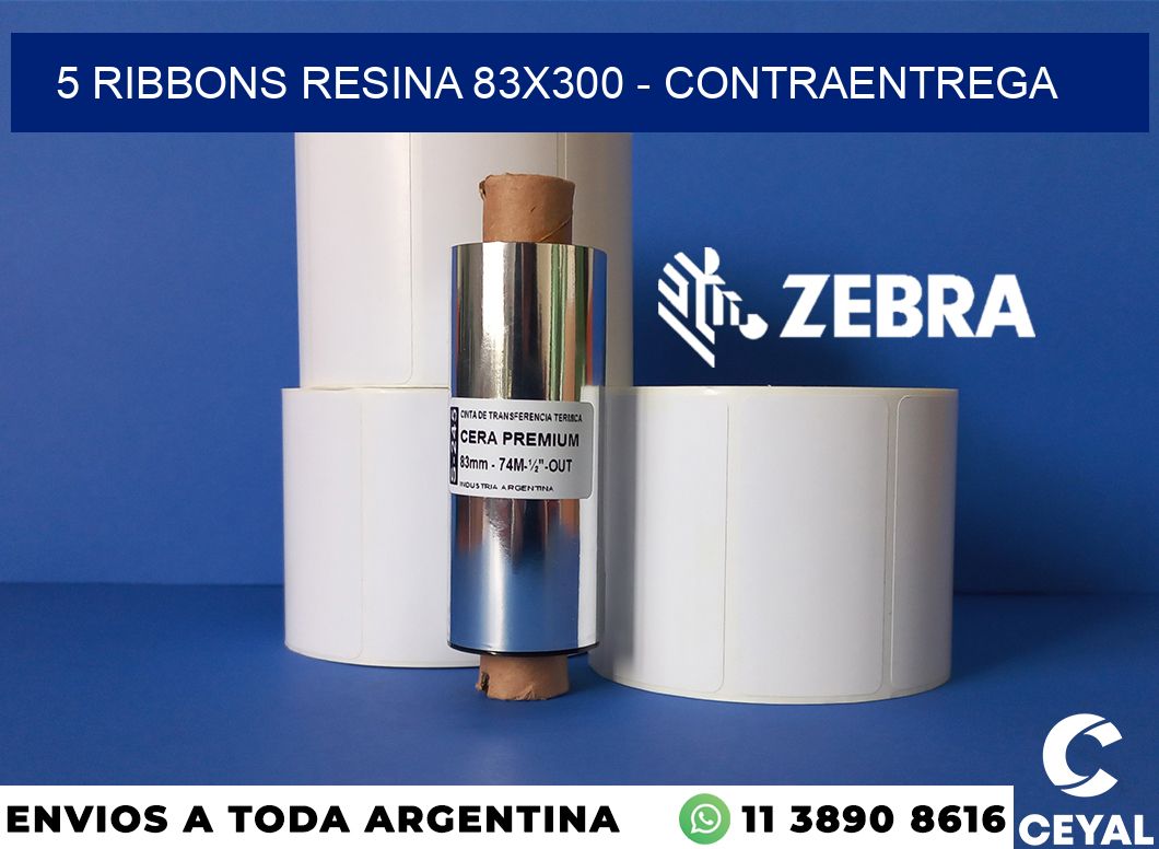 5 Ribbons resina 83x300 - contraentrega