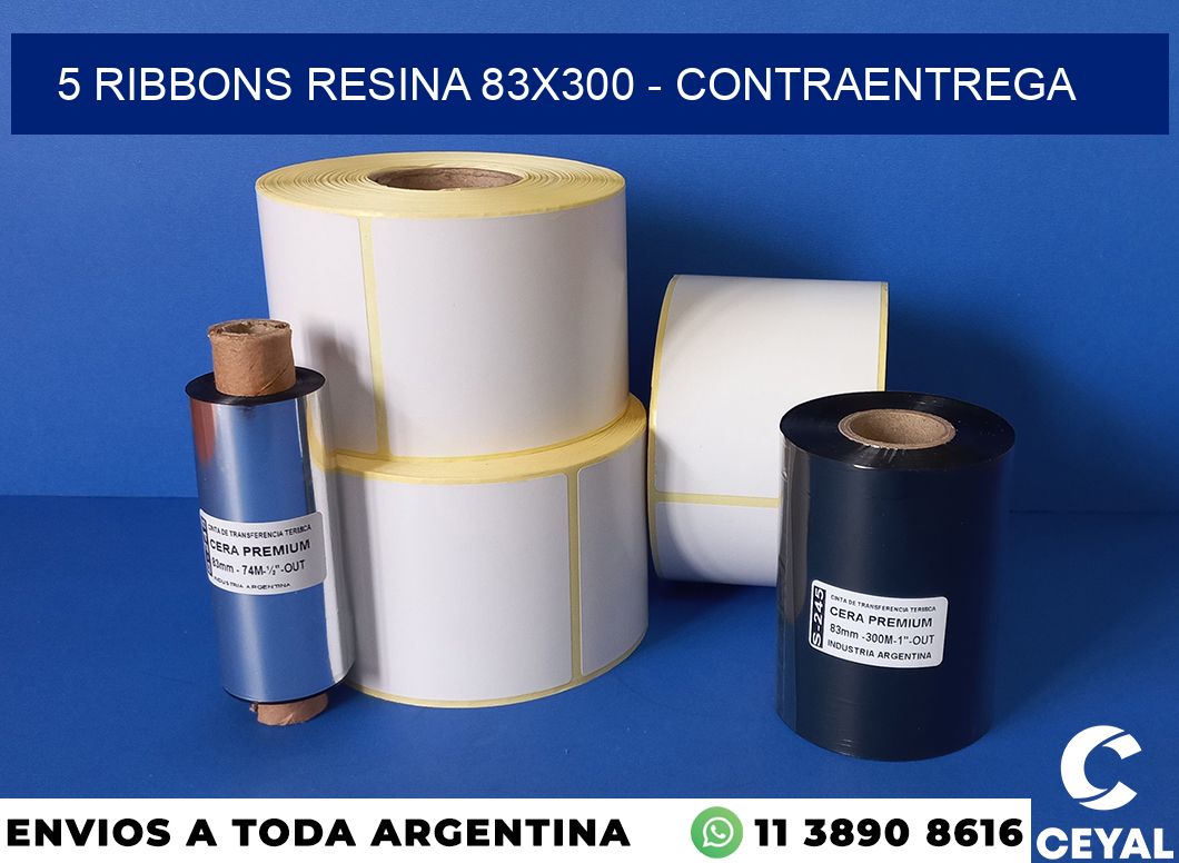 5 Ribbons resina 83×300 – contraentrega