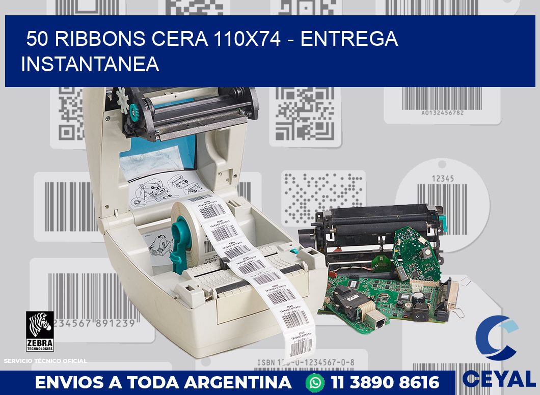 50 Ribbons cera 110x74 - entrega instantanea