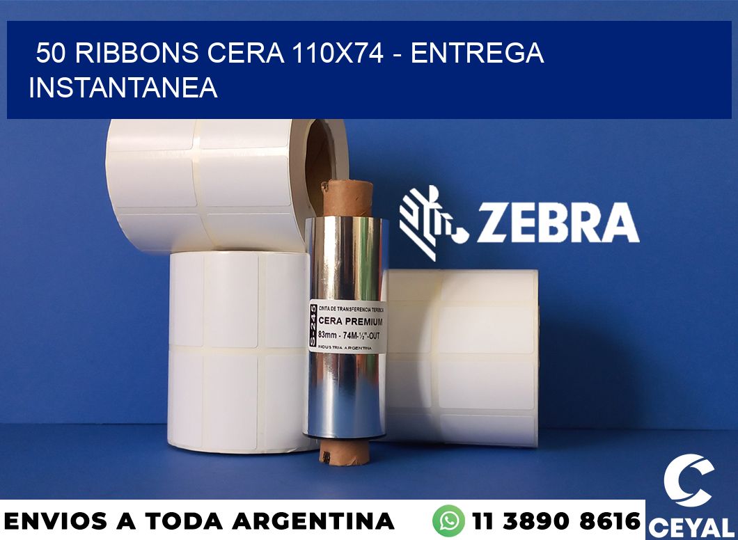 50 Ribbons cera 110x74 - entrega instantanea