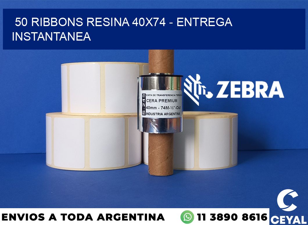 50 Ribbons resina 40x74 - entrega instantanea