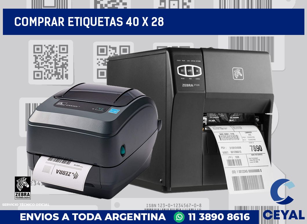 Comprar etiquetas 40 x 28