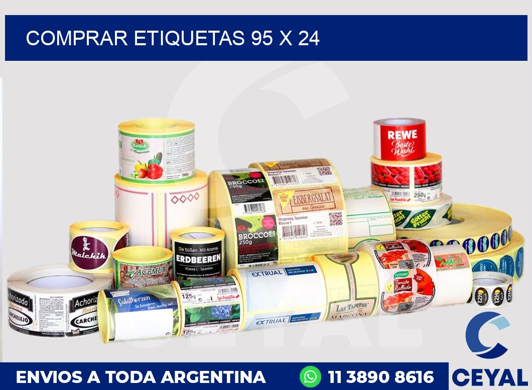 Comprar etiquetas 95 x 24