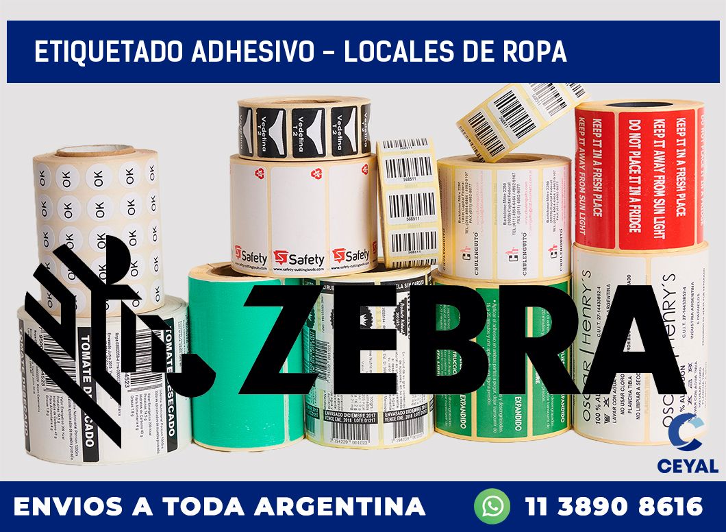 Etiquetado adhesivo – Locales de ropa