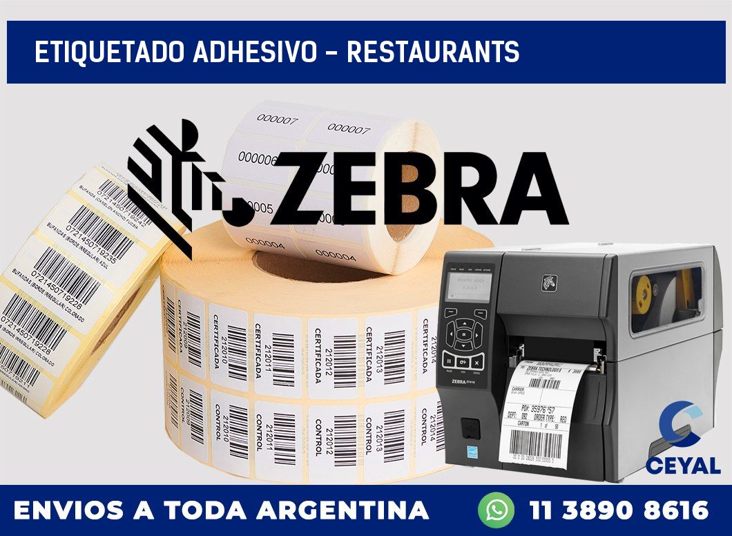 Etiquetado adhesivo – Restaurants