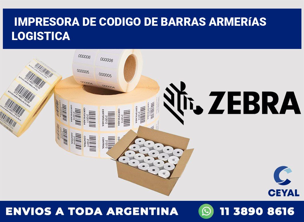 Impresora de codigo de barras Armerías logistica