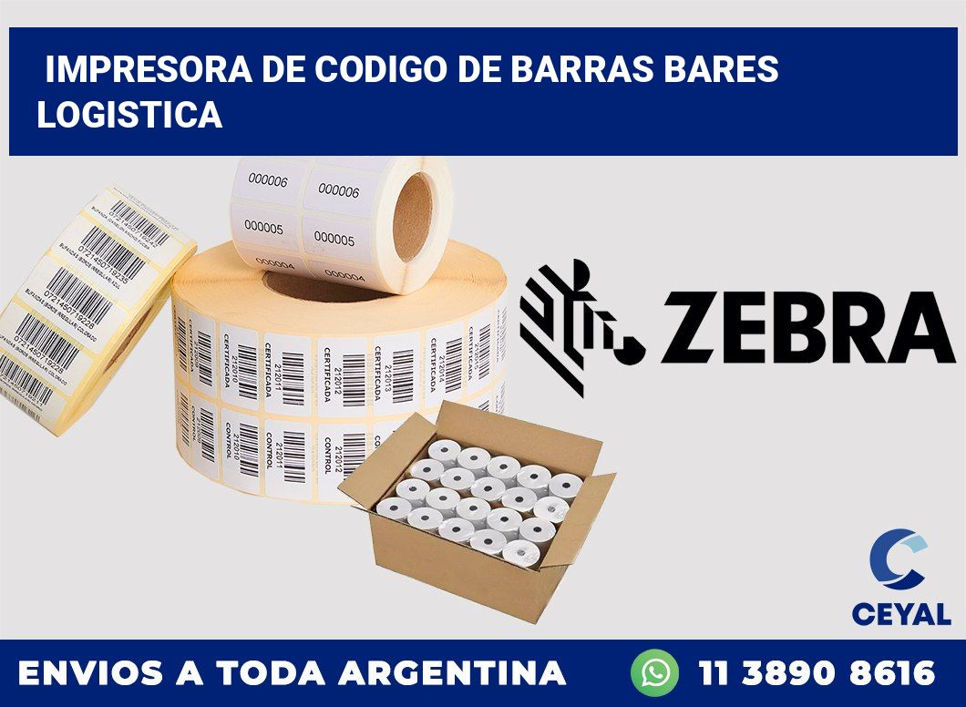 Impresora de codigo de barras Bares logistica