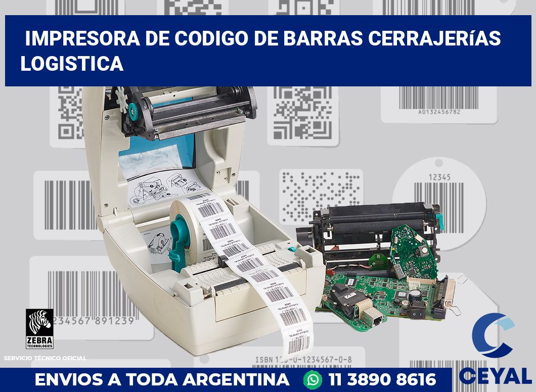 Impresora de codigo de barras Cerrajerías logistica