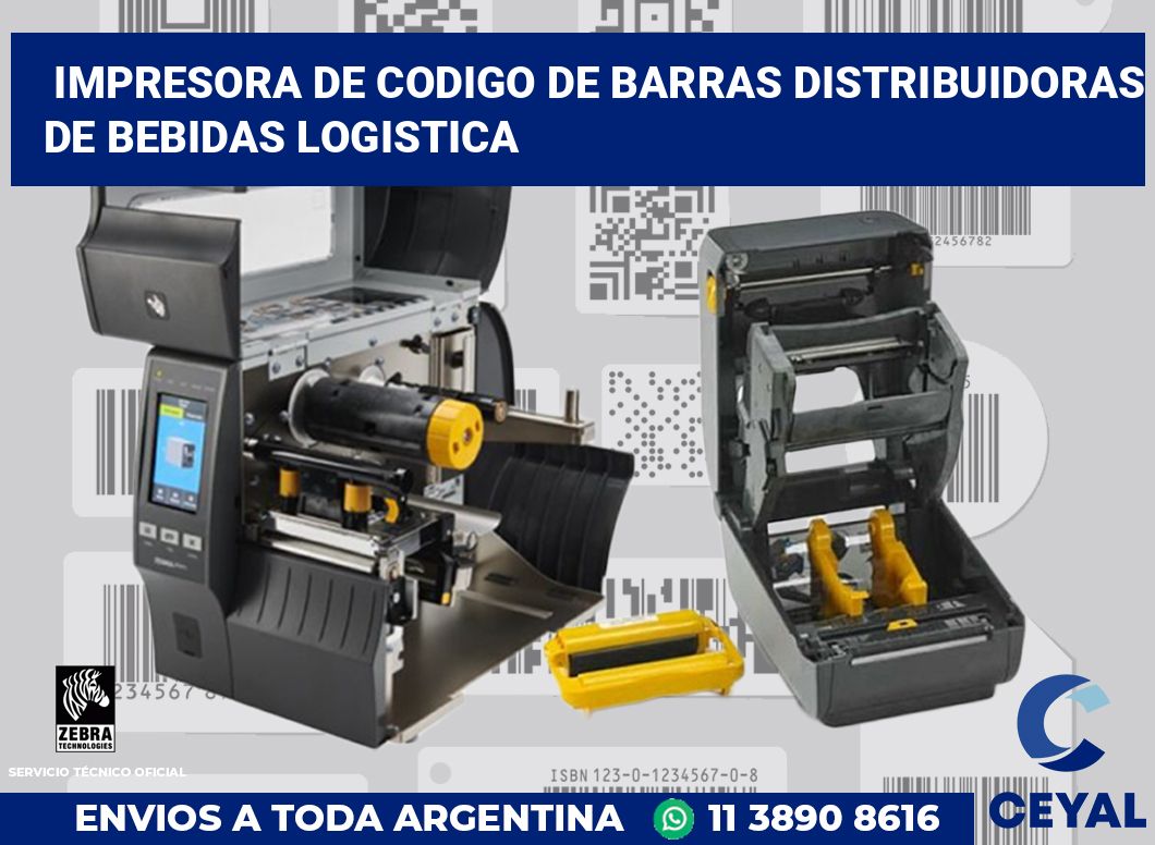 Impresora de codigo de barras Distribuidoras de bebidas logistica