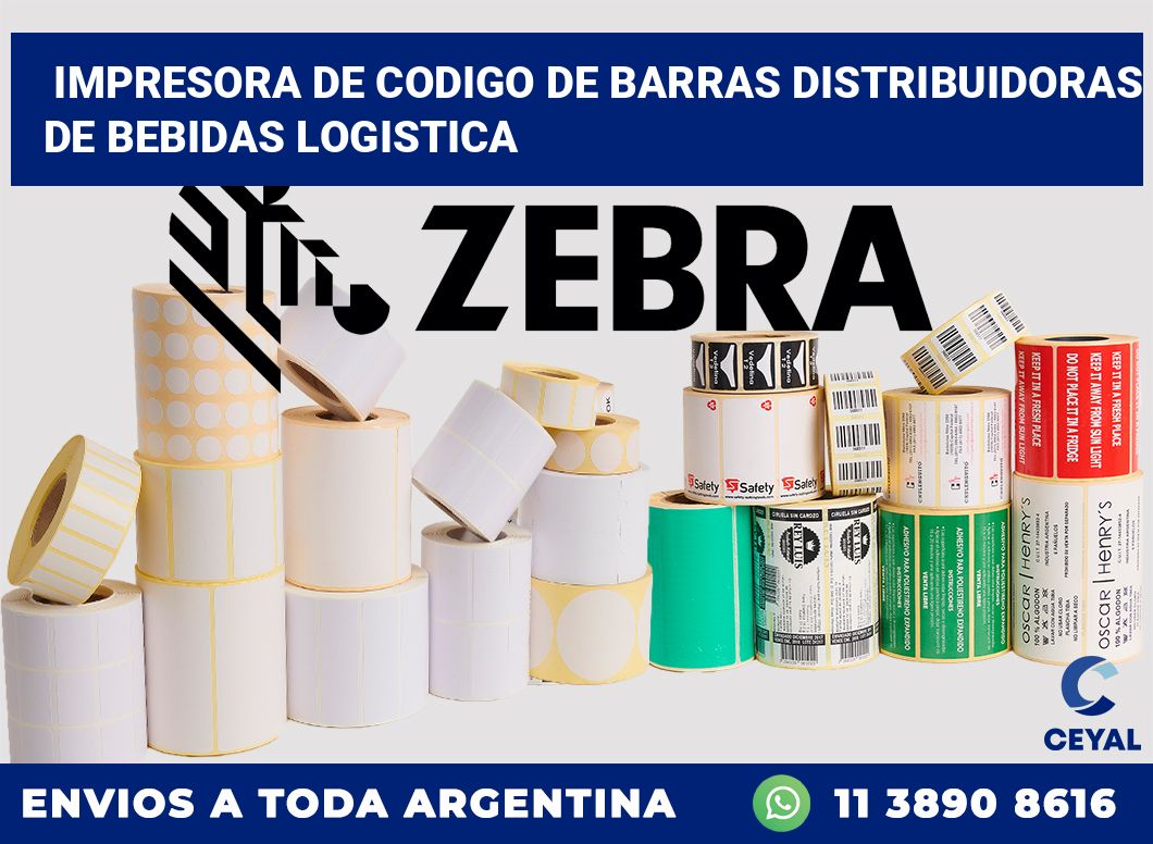 Impresora de codigo de barras Distribuidoras de bebidas logistica