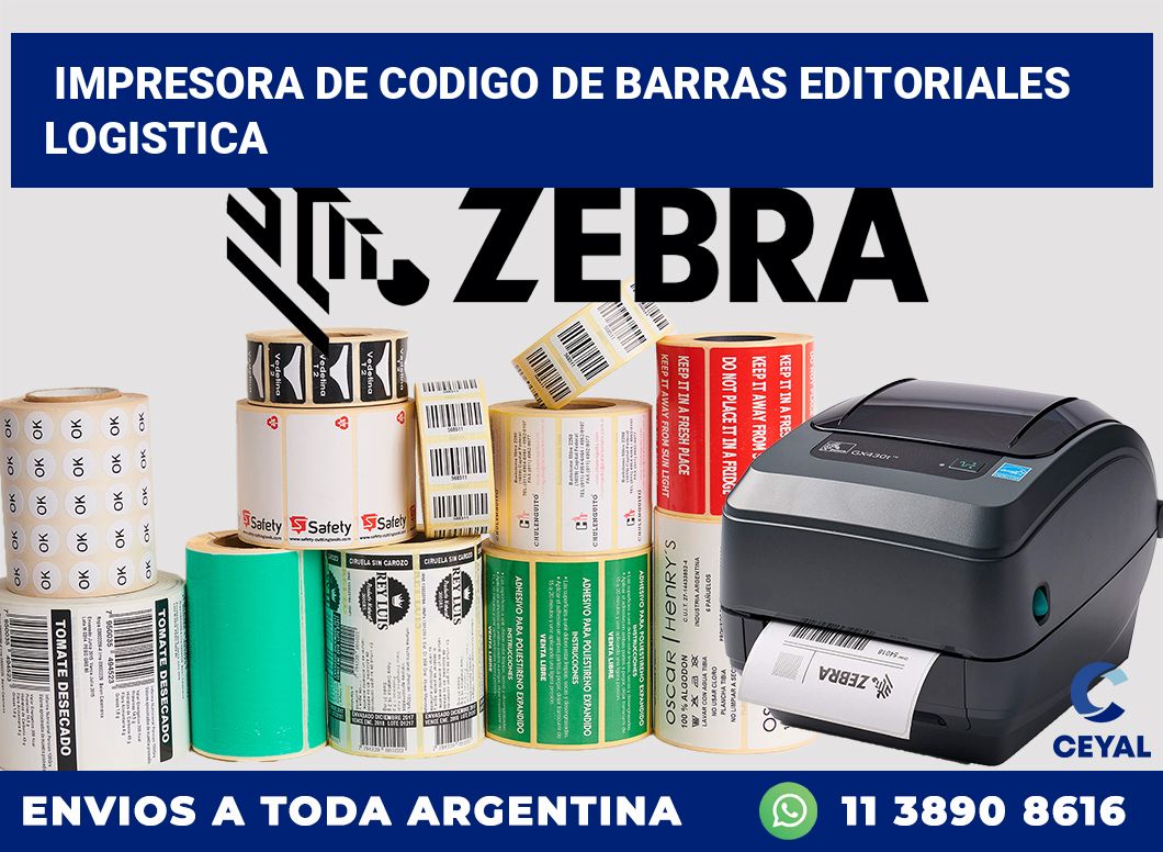 Impresora de codigo de barras Editoriales logistica