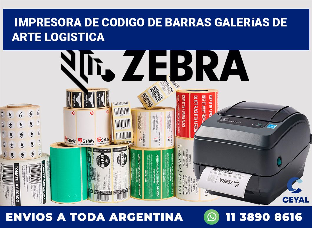 Impresora de codigo de barras Galerías de arte logistica