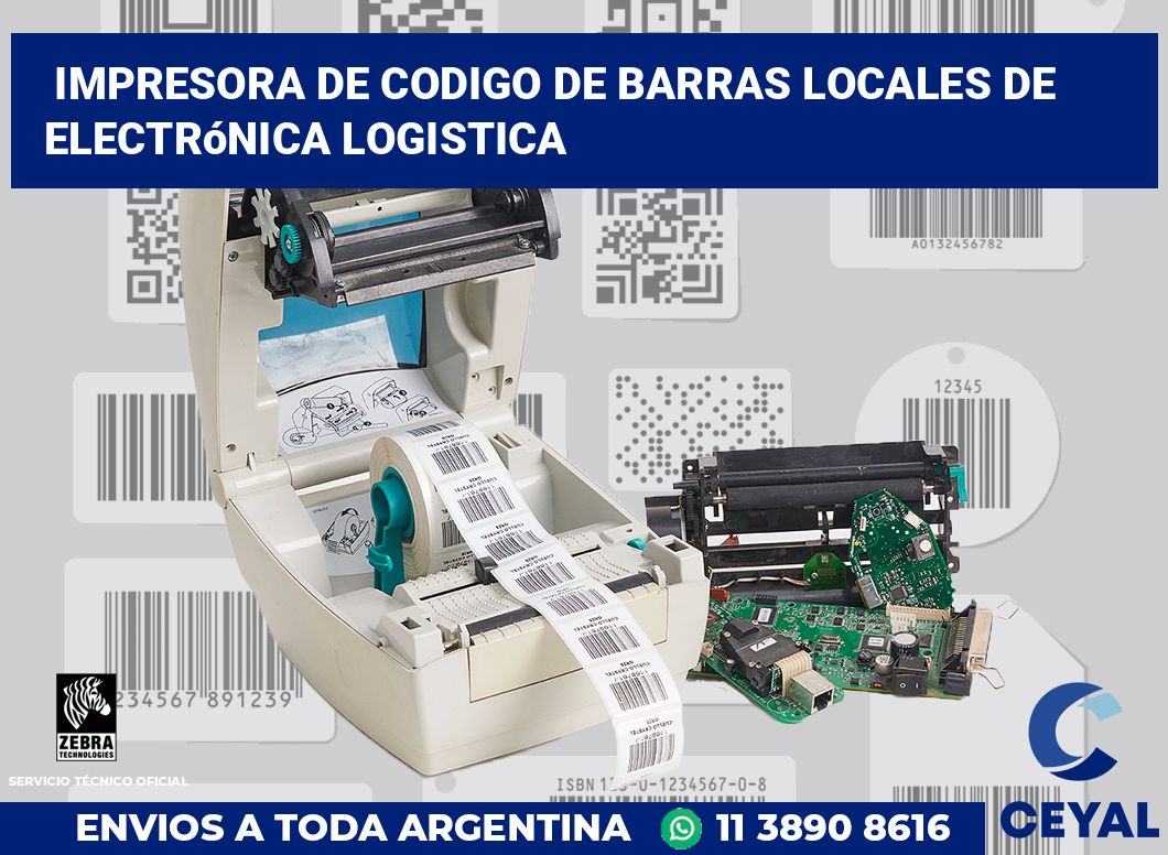 Impresora de codigo de barras Locales de electrónica logistica