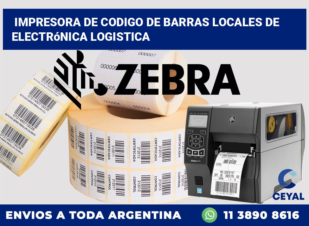 Impresora de codigo de barras Locales de electrónica logistica