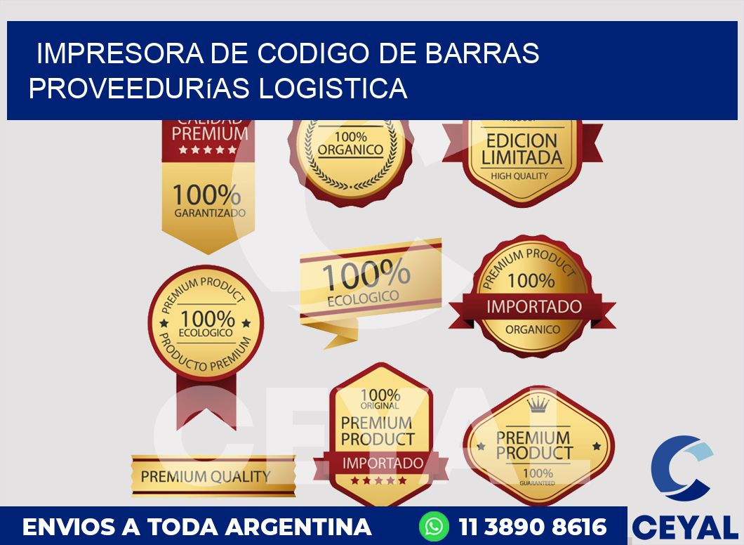 Impresora de codigo de barras Proveedurías logistica