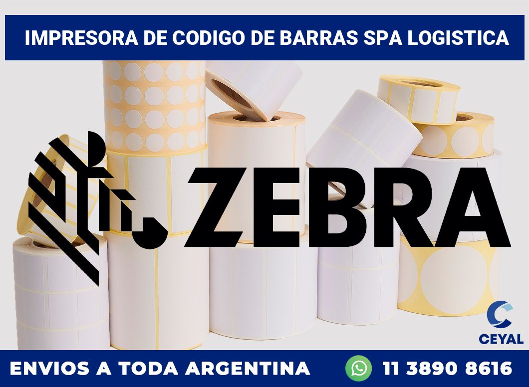 Impresora de codigo de barras SPA logistica