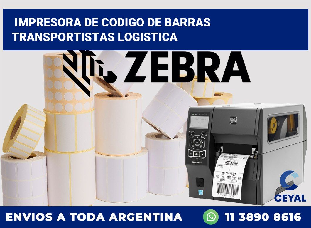 Impresora de codigo de barras Transportistas logistica