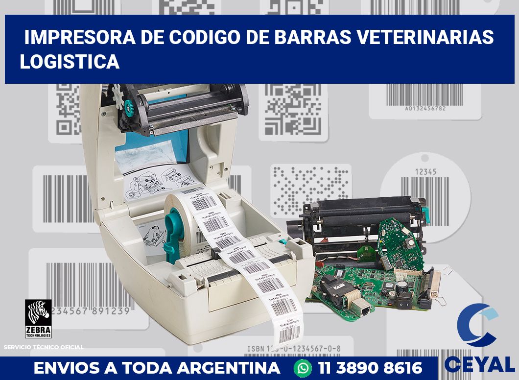 Impresora de codigo de barras Veterinarias logistica