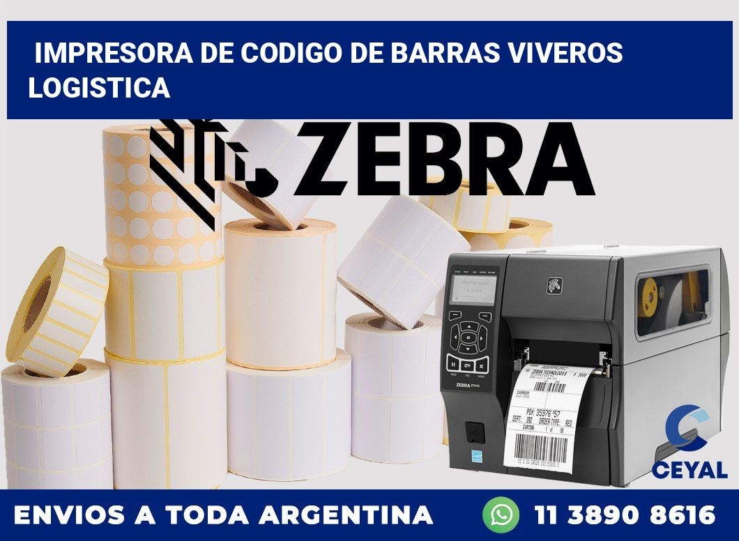 Impresora de codigo de barras Viveros logistica