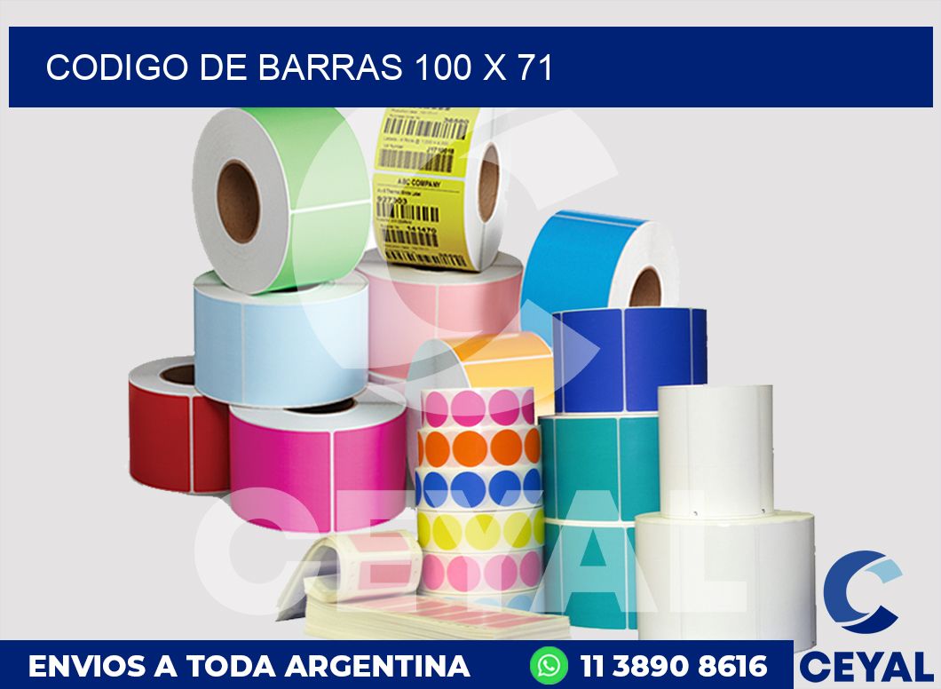 codigo de barras 100 x 71