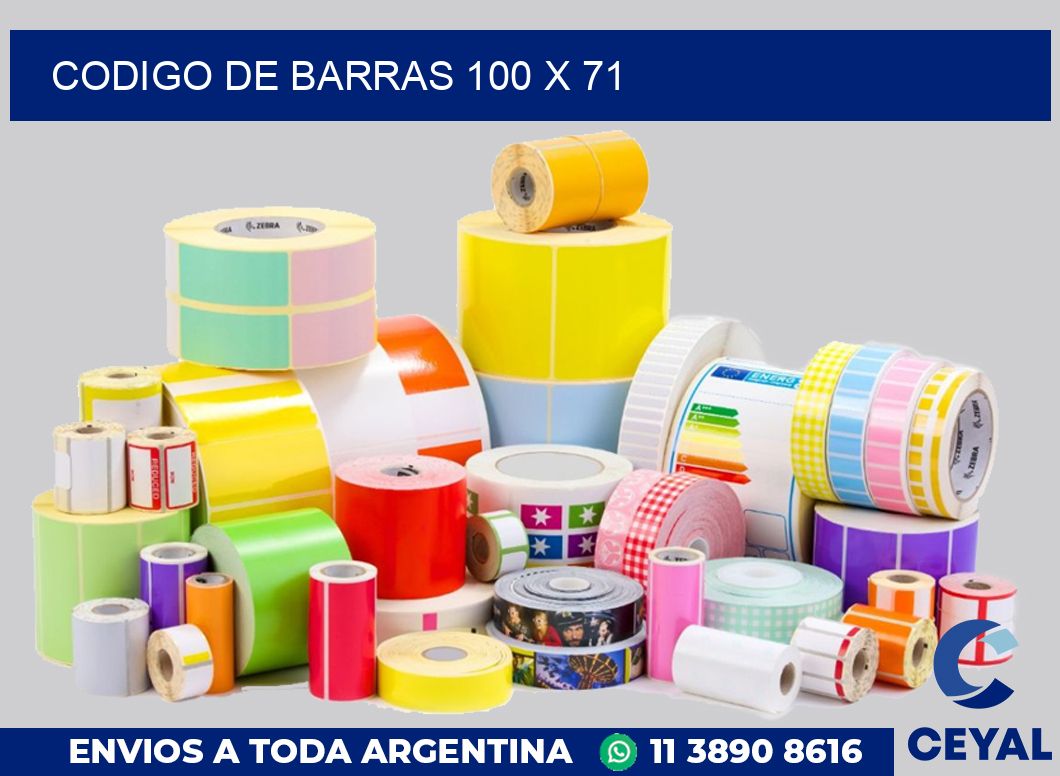 codigo de barras 100 x 71