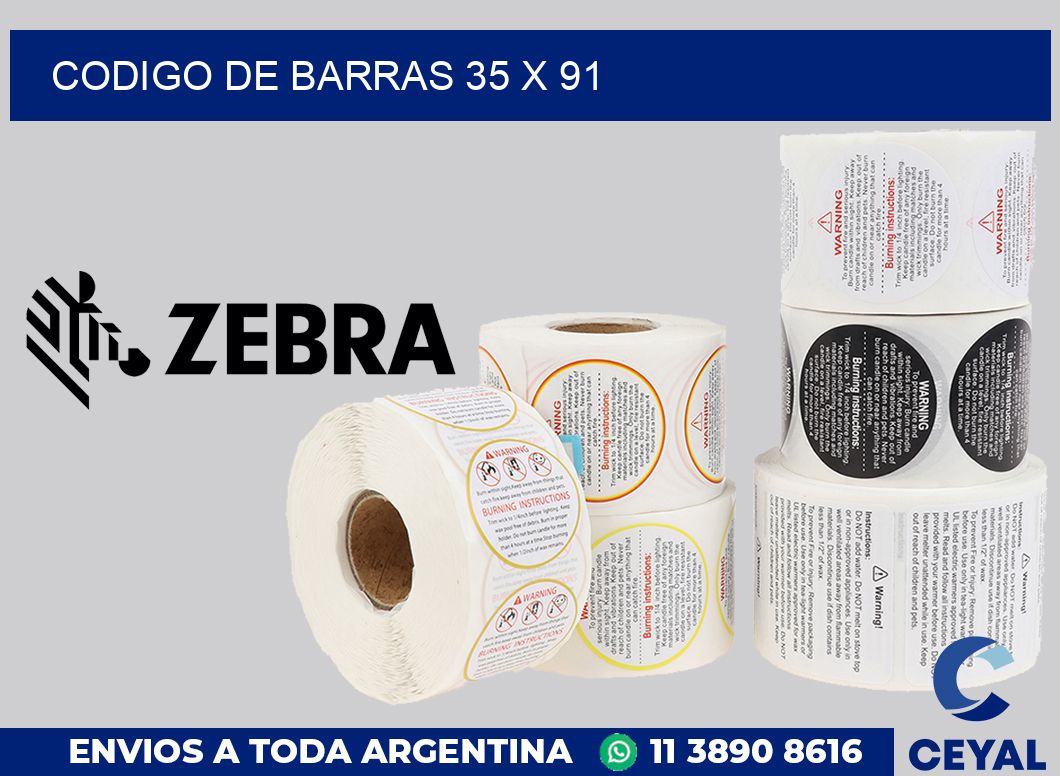 codigo de barras 35 x 91