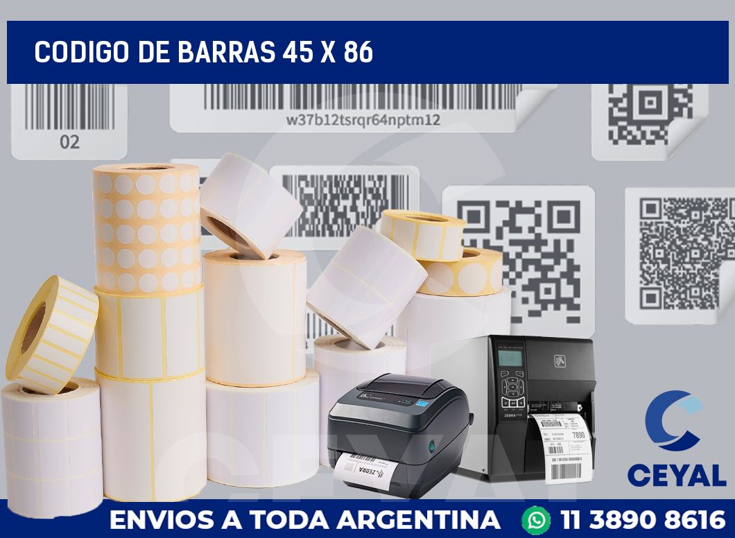 codigo de barras 45 x 86