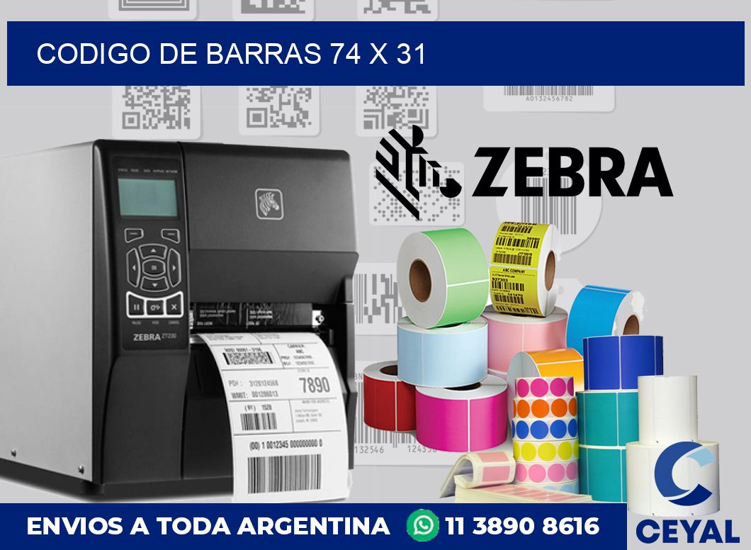 codigo de barras 74 x 31