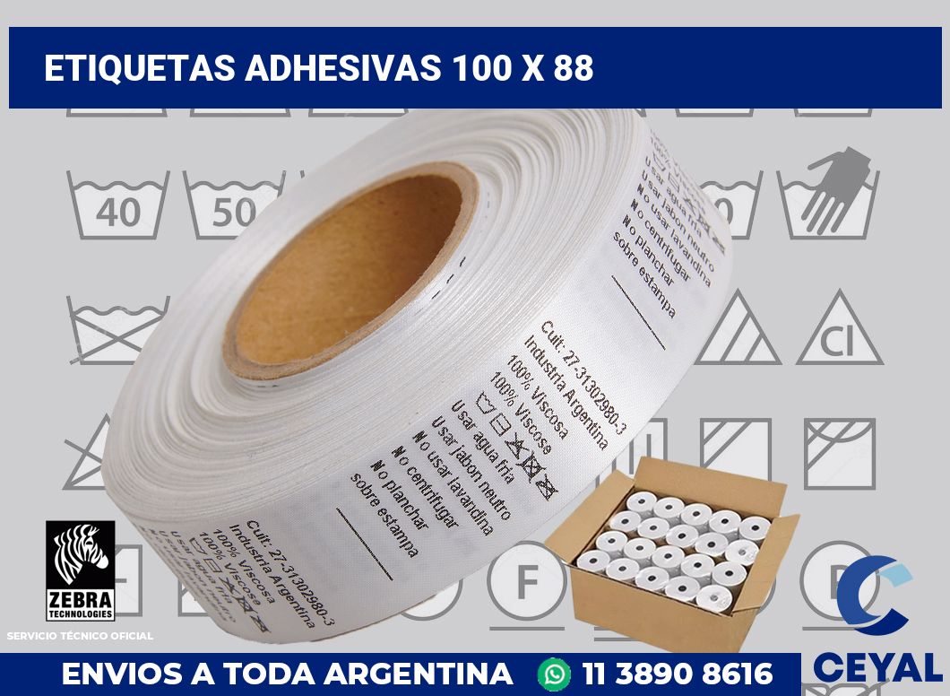 etiquetas adhesivas 100 x 88