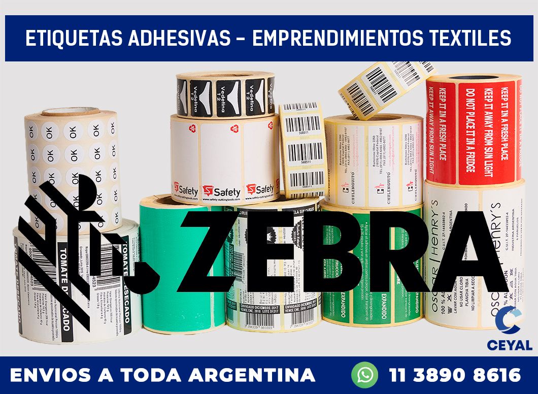 etiquetas adhesivas – Emprendimientos textiles