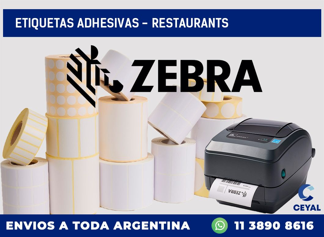 etiquetas adhesivas - Restaurants