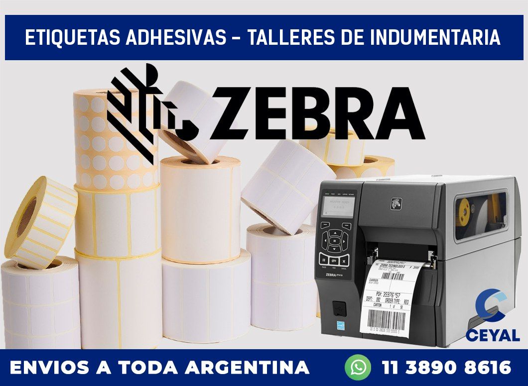 etiquetas adhesivas – Talleres de indumentaria