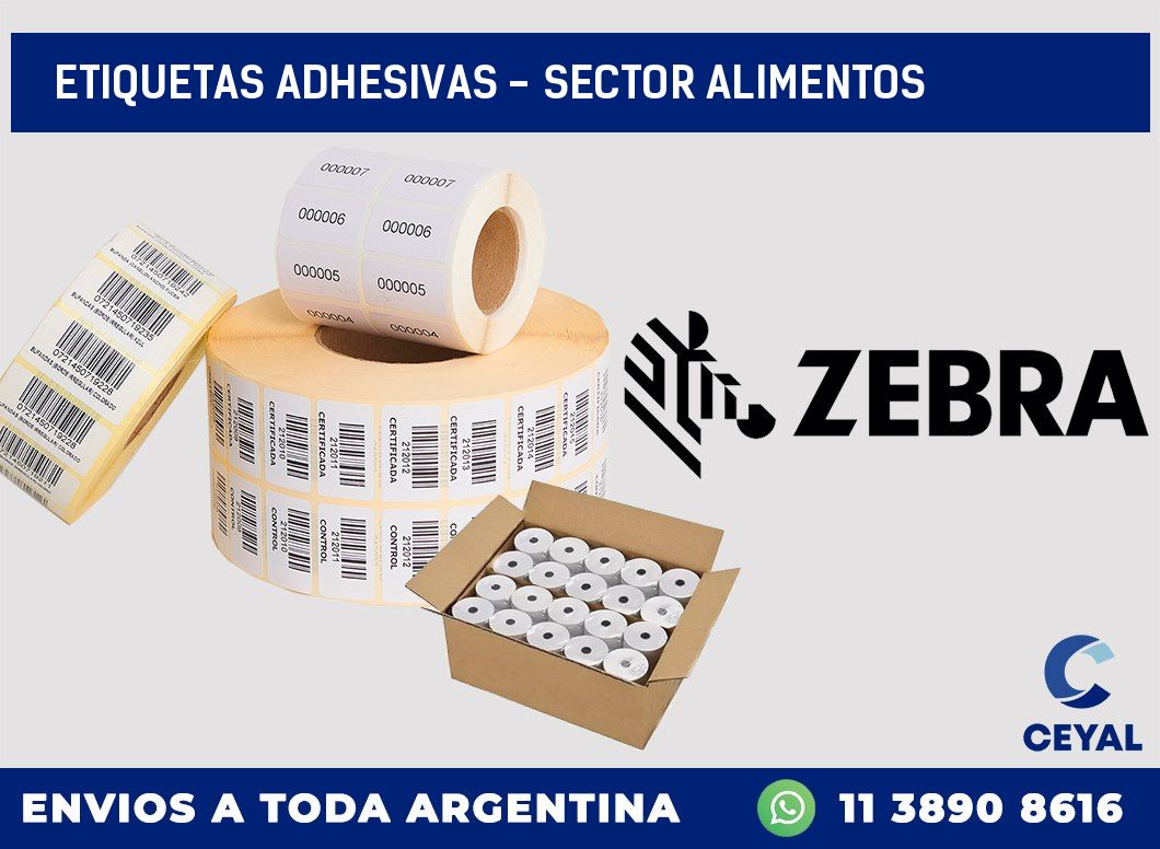 etiquetas adhesivas – sector alimentos