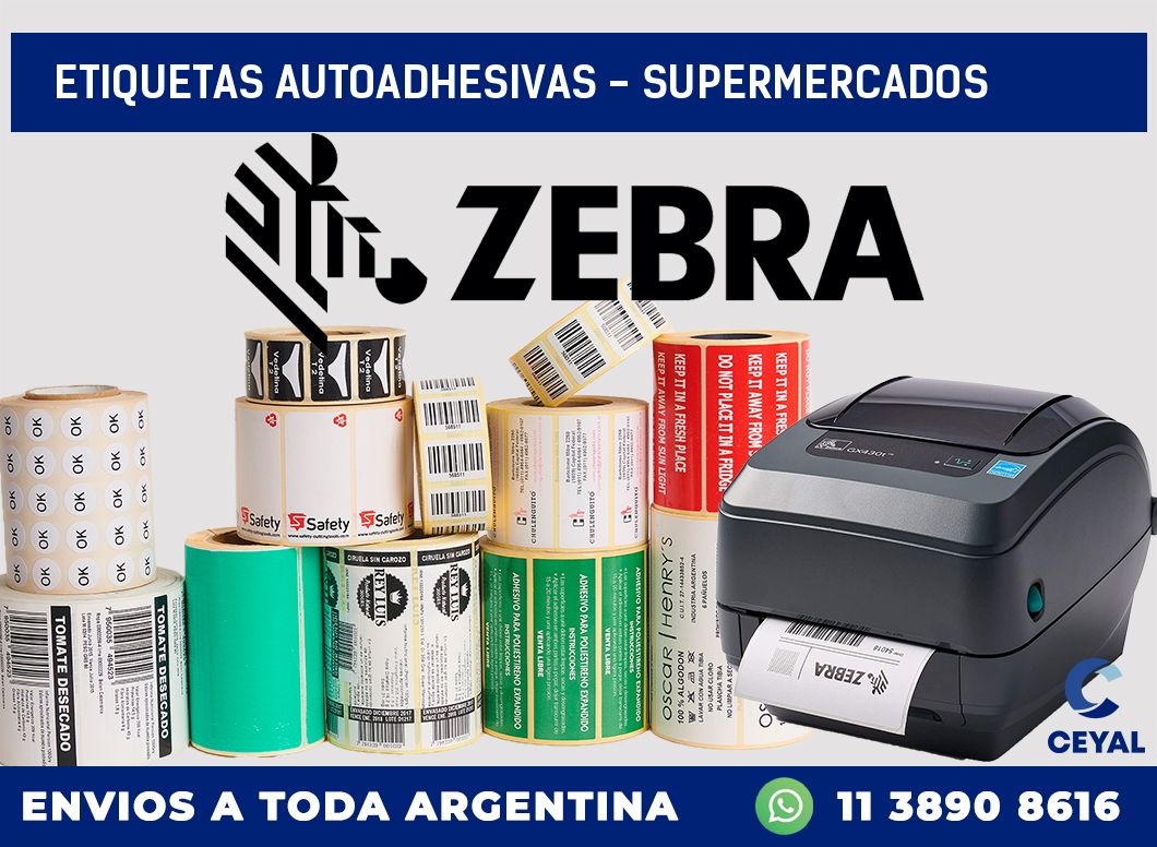 etiquetas autoadhesivas – supermercados