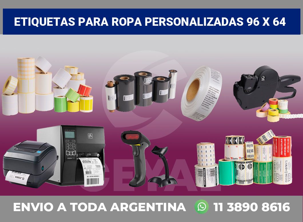 etiquetas para ropa personalizadas 96 x 64