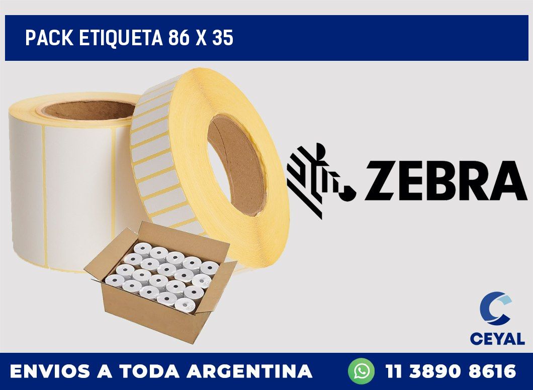 pack etiqueta 86 x 35