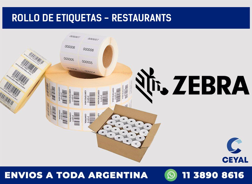 rollo de etiquetas – Restaurants