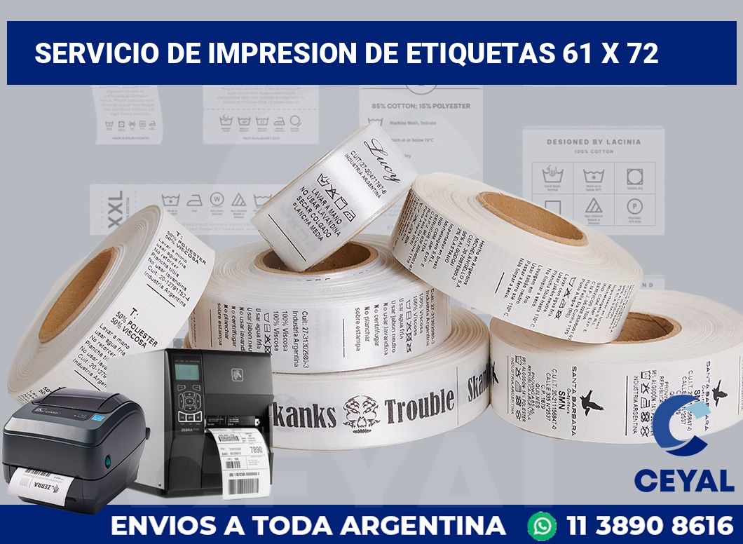 servicio de impresion de etiquetas 61 x 72