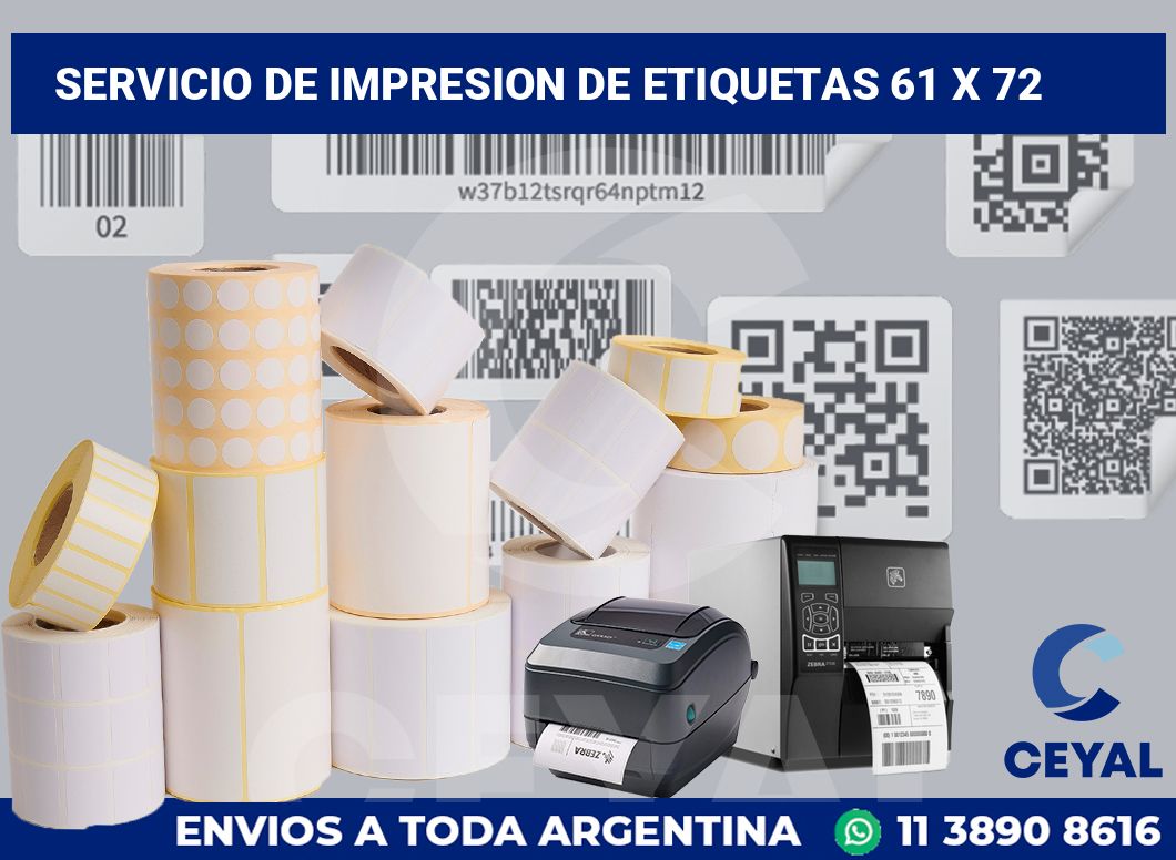 servicio de impresion de etiquetas 61 x 72