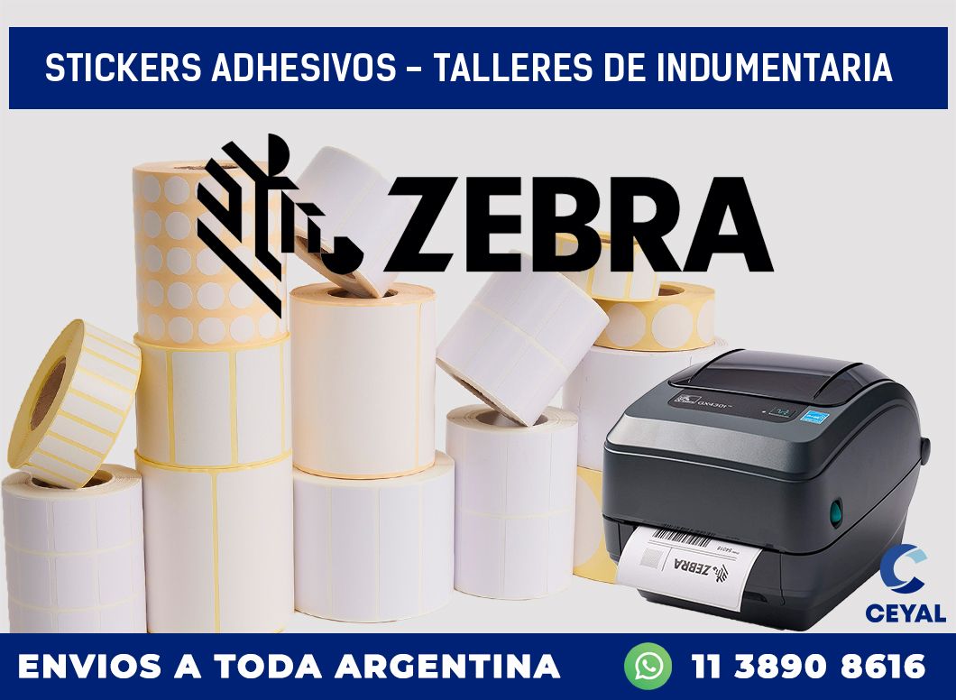 stickers adhesivos - Talleres de indumentaria