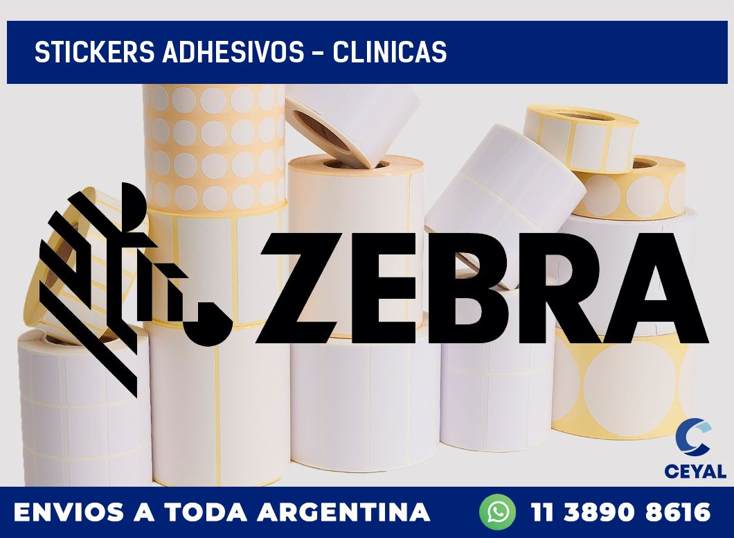 stickers adhesivos – clinicas