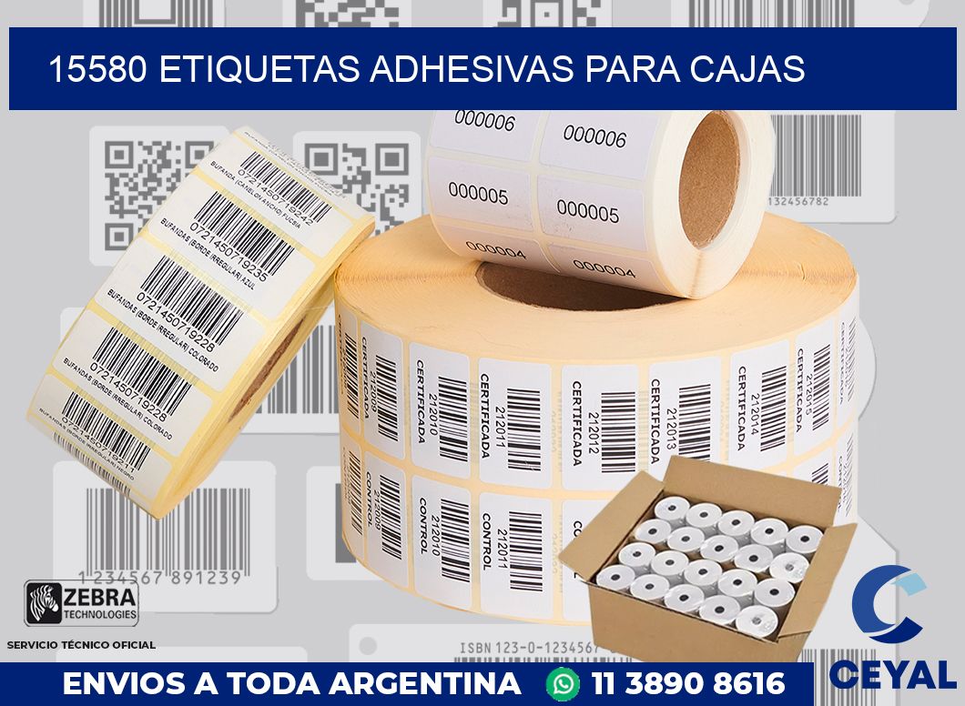 15580 Etiquetas adhesivas para cajas