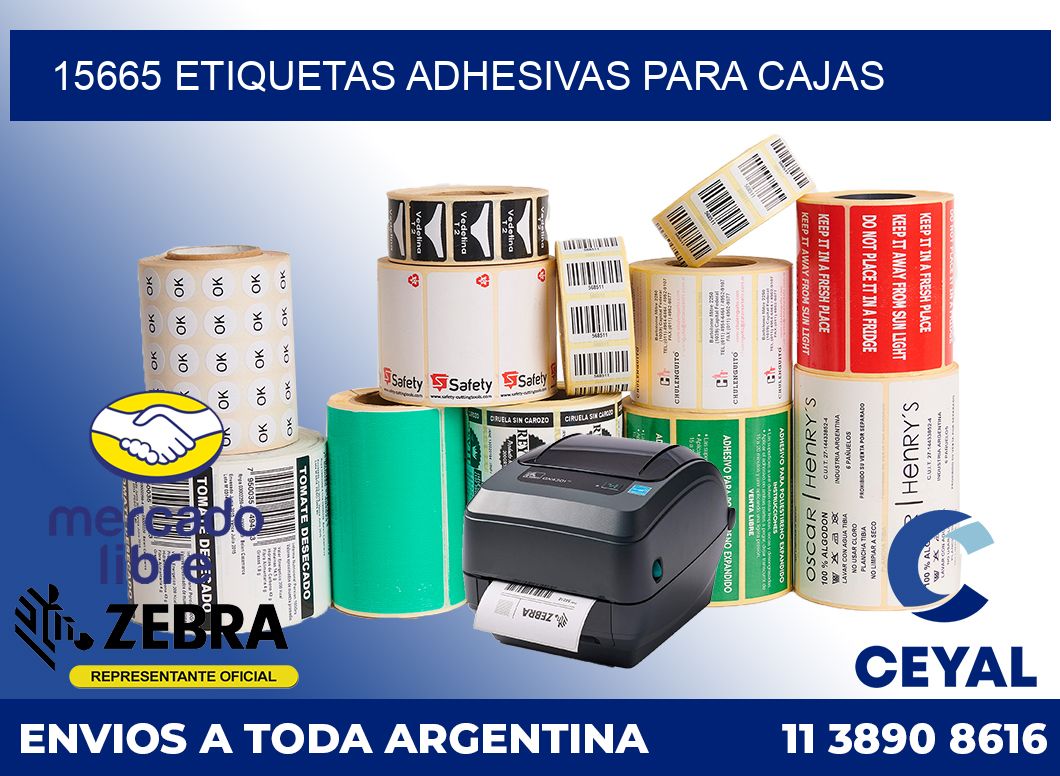 15665 etiquetas adhesivas para cajas