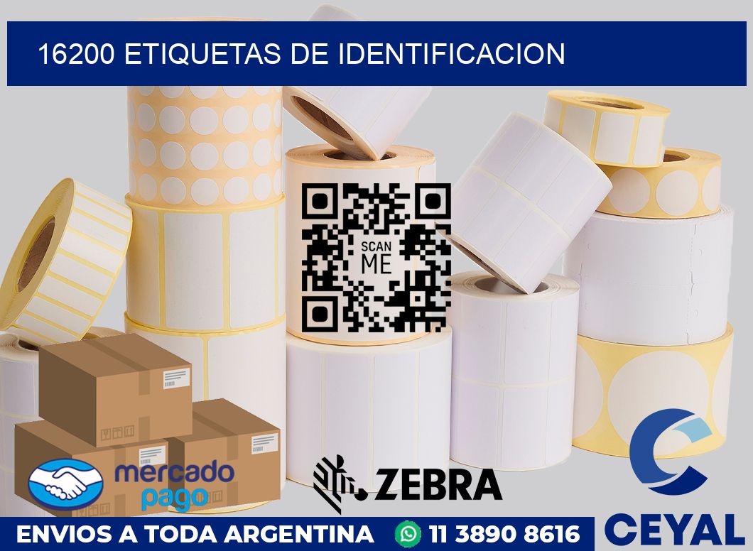 16200 Etiquetas de identificacion